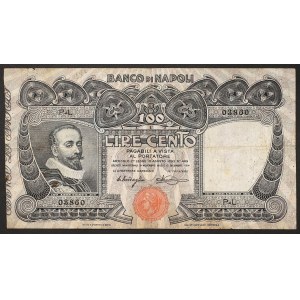 Italian States, Naples, Banco di Napoli, 100 Lire 13/12/1914