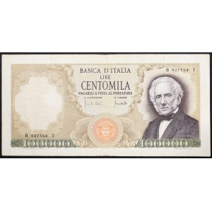 Italy, Italian Republic, 100.000 Lire 19/07/1970