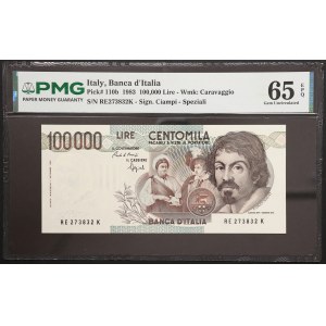 Italy, Italian Republic, 100.000 Lire 01/09/1983