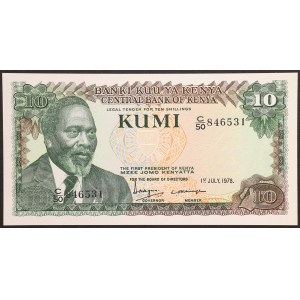 Kenya, Republic, 10 Shillings 01/07/1978