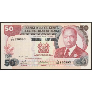 Kenya, Republic, 50 Shillings 01/07/1988