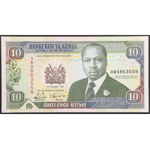 Kenya, Republic, 10 Shillings 02/01/1992