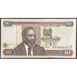 Kenya, Republic, 50 Shillings 02/02/2004