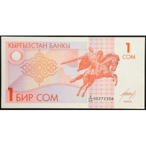 Kyrgyzstan, Republic, 1 Som 1993