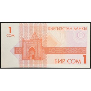 Kyrgyzstan, Republic, 1 Som 1993