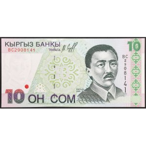 Kyrgyzstan, Republic, 10 Som 1997