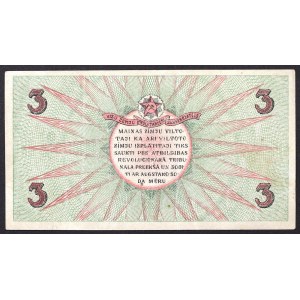 Latvia, Latvian Socialist Soviet Republic, 3 Rubli 1919