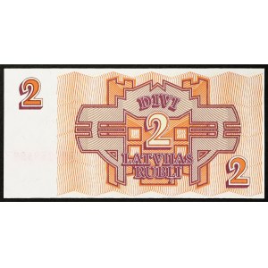 Latvia, Modern Republic, 2 Rubli 1992