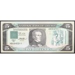 République du Libéria, 5 dollars, 1989