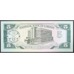 République du Libéria, 5 dollars, 1989