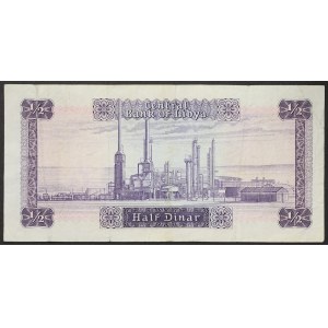 Libia, Republika Arabska, 1/2 dinara, bez daty (1971)