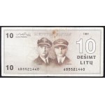 Lithuania, Republic, 10 Litu 1991 (1993)