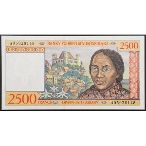République de Madagascar, 2 500 francs, sans date (1998)