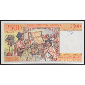 République de Madagascar, 2 500 francs, sans date (1998)