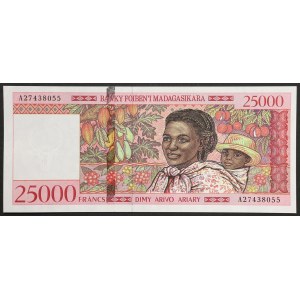 Madagascar, Republic, 25.000 Francs n.d. (1998)