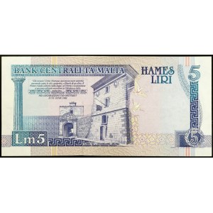 Maltská republika, 5 lír, 1967 (1994)