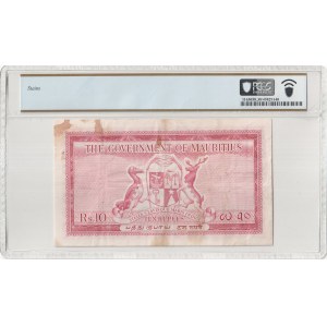 Mauritius, British Administration, 10 Rupees 1954