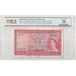 Mauritius, British Administration, 10 Rupees 1954