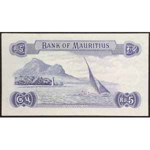 Mauritius, British Administration, 5 Rupees n.d. (1973-82)