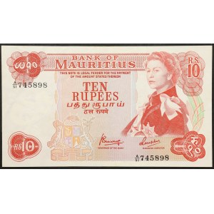Mauritius, British Administration, 10 Rupees n.d. (1967)
