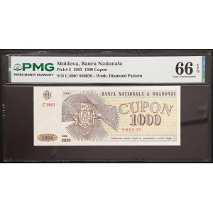 Moldova, Republic, 1.000 Cupon 1993