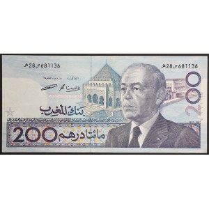 Morocco, Kingdom, 200 Dirhams 1987
