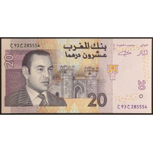 Morocco, Kingdom, 20 Dirhams 2005
