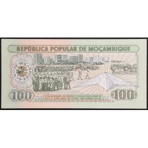 Mozambická republika, 100 meticais, 1980
