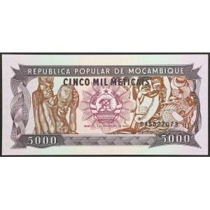 Mozambická republika, 5 000 meticais, 1989