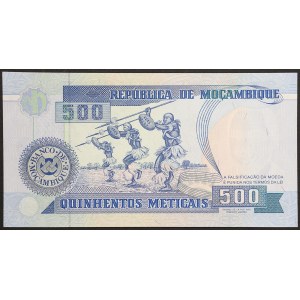 République du Mozambique, 500 meticais, 1991