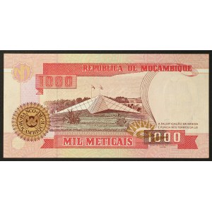 Mozambická republika, 1 000 meticais, 1991