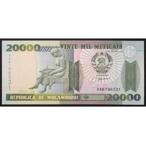 Mozambique, Republic, 20.000 Meticais 1999
