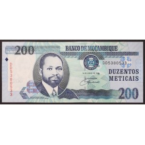 République du Mozambique, 200 meticais, 2006