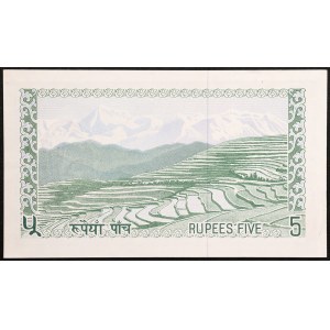 Nepal, Kingdom, 5 Rupees n.d. (1972)