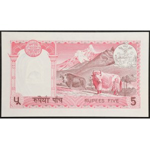 Nepal, Republic, 5 Rupees 1974