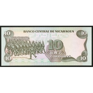 Nicaragua, Republic, 10 Cordobas 1985