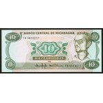 Nicaragua, Republic, 10 Cordobas 1985