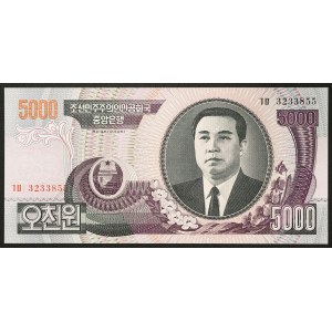North Korea, Democratic People's Republic, 5.000 Won 2006