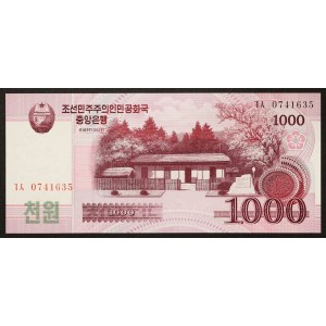 North Korea, Democratic People's Republic, 1.000 Won 2008