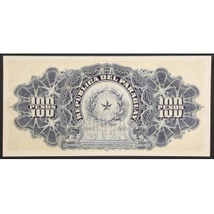 Paraguay, Republic, 100 Pesos 26/12/1907