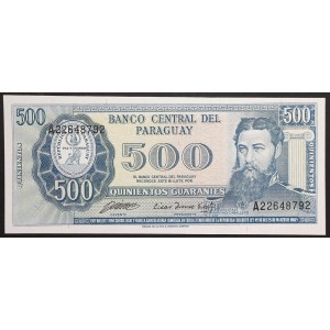 Paraguay, Republic, 500 Guaranies n.d. (1963)