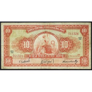 Republika Peru, 10 soli, 08.07.1960 r.