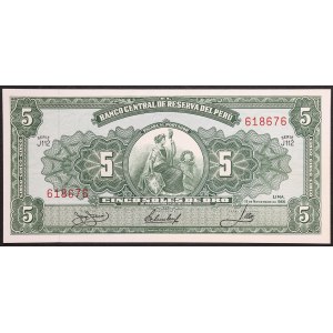 Republika Peru, 5 soli, 18.09.1966 r.