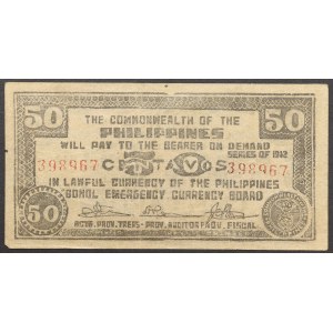 Filipiny, Wspólnota Narodów, 50 centawów, 1942 r.