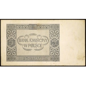 Poland, German Occupation, 5 Zlotych 01/08/1941