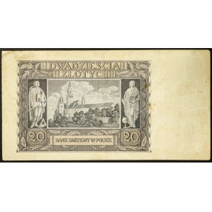 Poland, German Occupation, 20 Zlotych 01/03/1940