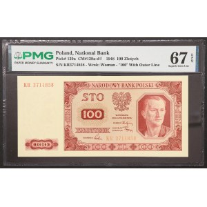 Poland, Republic, 100 Zlotych 1948