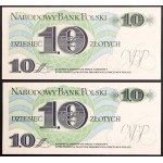 Republik Polen, Los mit 2 Stück à 10 Zloty, 1982