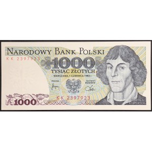 Poland, Republic, 1.000 Zlotych 1982