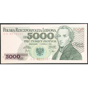Poland, Republic, 5.000 Zlotych 1982